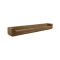 Maiori Brown Fabric Upholstered 4pc. Modular Sofa - S4A