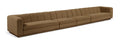 Maiori Brown Fabric Upholstered 4pc. Modular Sofa - S4A