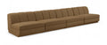 Maiori Brown Fabric Upholstered 4pc. Modular Sofa - S4B