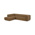 Maiori Brown Fabric Upholstered 2pc. Modular Sectional - Sec2A