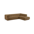 Maiori Brown Fabric Upholstered 2pc. Modular Sectional - Sec2B