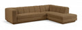 Maiori Brown Fabric Upholstered 2pc. Modular Sectional - Sec2B