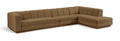 Maiori Brown Fabric Upholstered 3pc. Modular Sectional - Sec3A
