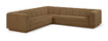 Maiori Brown Fabric Upholstered 3pc. Modular Sectional - Sec3B