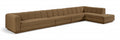 Maiori Brown Fabric Upholstered 4pc. Modular Sectional - Sec4A