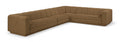 Maiori Brown Fabric Upholstered 4pc. Modular Sectional - Sec4B