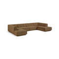 Maiori Brown Fabric Upholstered 4pc. Modular Sectional - Sec4C