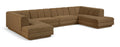 Maiori Brown Fabric Upholstered 4pc. Modular Sectional - Sec4C