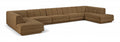 Maiori Brown Fabric Upholstered 5pc. Modular Sectional - Sec5B