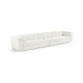 Maiori Cream Fabric Upholstered 2pc. Modular Sofa - S2A