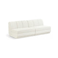 Maiori Cream Fabric Upholstered 2pc. Modular Sofa - S2B