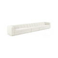 Maiori Cream Fabric Upholstered 3pc. Modular Sofa - S3A