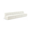 Maiori Cream Fabric Upholstered 3pc. Modular Sofa - S3B