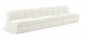 Maiori Cream Fabric Upholstered 3pc. Modular Sofa - S3B