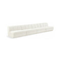Maiori Cream Fabric Upholstered 4pc. Modular Sofa - S4B