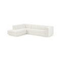 Maiori Cream Fabric Upholstered 2pc. Modular Sectional - Sec2A