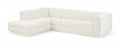 Maiori Cream Fabric Upholstered 2pc. Modular Sectional - Sec2A
