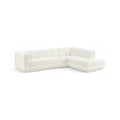 Maiori Cream Fabric Upholstered 2pc. Modular Sectional - Sec2B