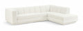 Maiori Cream Fabric Upholstered 2pc. Modular Sectional - Sec2B