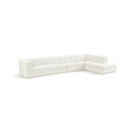 Maiori Cream Fabric Upholstered 3pc. Modular Sectional - Sec3A