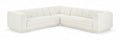 Maiori Cream Fabric Upholstered 3pc. Modular Sectional - Sec3B
