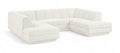 Maiori Cream Fabric Upholstered 3pc. Modular Sectional - Sec3C