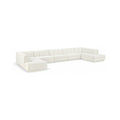 Maiori Cream Fabric Upholstered 5pc. Modular Sectional - Sec5B