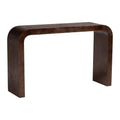 Revelle Real Burl Wood Console Table