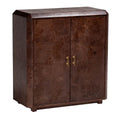 Valora Real Burl Wood Storage Cabinet