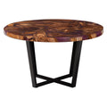 Apio Round Wood Epoxy Resin Coffee Table