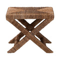 Alda Woven Seagrass Ottoman