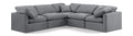 Hesperia 105" Grey Velvet Upholstered 5pc. Modular Sectional - Sec5C