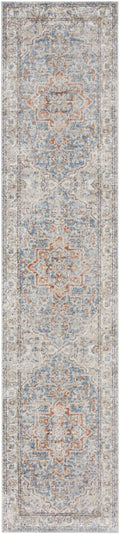 Astra Machine Washable Denim Multicolor Vintage Polyester Area Rug