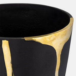 Metal Cracked Design Vase Set