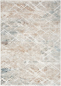 Glitz Grey Multicolor Modern Polyester Area Rug