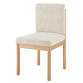 Melvin Set of 2 Fabric Dining Chairs in Concord Cream