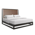 Pinstripe Slatted Bed Dark - Kg