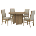 Adina 5-piece Round Dining Table Set