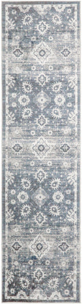 Astra Machine Washable Denim Vintage Polyester Area Rug