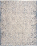 Sultana Grey Blue Vintage Polyester Area Rug