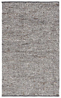 Black & Ivory Flat Weave Rug – Modern Organic Harmony