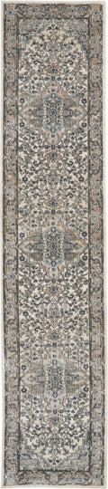 Quarry Ivory Grey Farmhouse Polypropylene Area Rug