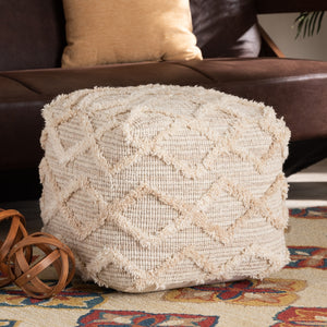 Carilyn Moroccan Inspired Poof Ottoman