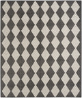 Positano Black Modern Polypropylene Area Rug