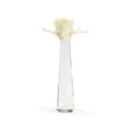 Large Rose On Stand - Cream