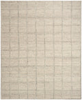 Pure Framework Silver Modern Wool Area Rug