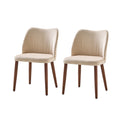Barbara Set of 2 Dining Chair in Ivory
