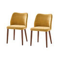 Barbara Set of 2 Dining Chair in Mustard