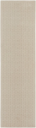 Washable Charm Silver Ivory Modern Polyester Area Rug