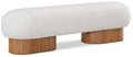 Ragusa Cream Boucle Fabric Upholstered Bench